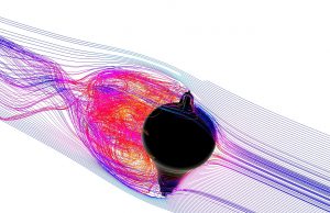 CFD Image 1 Sonar Float Oceanic Flow Calculation - Sub Sea Navigation